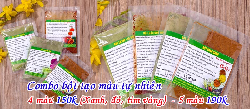 bột tạo màu làm bánh trôi